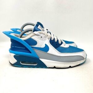 Nike Air Max‎ 90 Flyease Running Sneaker Shoe White Blue Youth 7